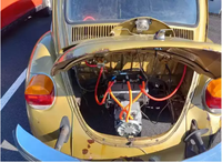 Hatchback rétro à deux portes populaire, moteur électrique 15KW 96V, contrôleur de conversion électrique, batterie au lithium