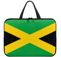 Sac pour ordinateur portable avec drapeau pan-africain, étui fin et imperméable avec fermeture éclair de qualité supérieure, sac portable pour tablettes