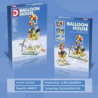 Dekai DK7025 Blocs de construction en plastique ABS sur le thème de la nature, maison suspendue en forme de ballon, jouet de construction pour bébés, puzzle