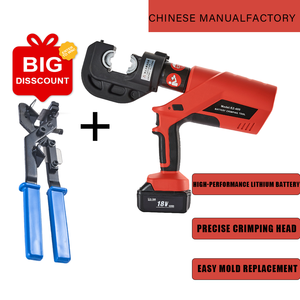 CE Certified EZ-400 Battery Powered Hydraulic <b>Crimping</b> Tool 120KN 16-400mm Hexagon <b>Crimping</b> 12 Dies Cordless Cable Lug Crimper E - Product Image 4