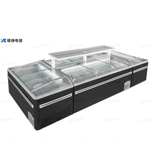 YINZHENG - Equipo <span class=keywords><strong>de</strong></span> Refrigeración Comercial <span class=keywords><strong>de</strong></span> Gran Capacidad, Tipo Isla, con Puerta Corredera <span class=keywords><strong>de</strong></span> Vidrio - Product Image 1