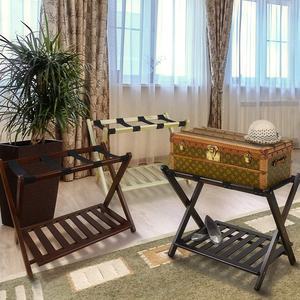 Portabagagli in Legno per Hotel, Stabile e Durevole, Supporto Pieghevole per Valigie, Organizzatore per Bagagli - Product Image 6