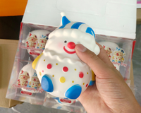 Jouet Squishy Clown de Noël à Remontée Lente, Doux et Mignon en TPR, Anti-Stress, Cadeau, Faveurs de Fête, Décoration de Noël