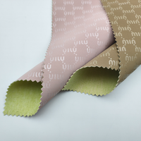 Tissu non élastique en PU avec motifs lettres, anti-moisissure, résistant à l'abrasion, épaisseur 0,8 mm, 350 GSM pour manteaux et vestes