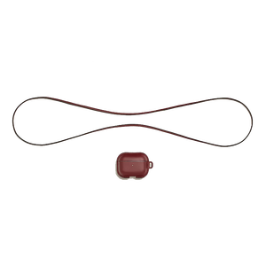 Pour <span class=keywords><strong>airpods</strong></span> Pro étui en cuir véritable étui pour écouteurs avec porte-clés/sangle housse de protection pour <span class=keywords><strong>apple</strong></span> airpod 4 étui - Product Image 6