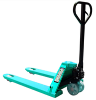 Chariot à palettes manuel à profil bas 2000 kg avec hauteur de levage de la fourche de 90 mm pour la manutention de palettes Euro