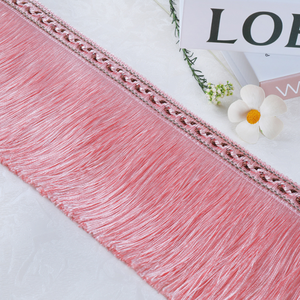 Franges en polyester de 12,5 cm, 5 pouces, dentelle à franges, garnitures pour rideaux, abat-jour de mariage, accessoires textiles pour la maison - Product Image 2