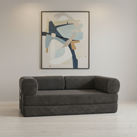 Modernes grenzüberschreitendes, komprimiertes Cord-Liegesofa, 2m, faltbar, Dual-Use-Schwammbett, für kleine Wohnungen, Wohnzimmer, Lazy Sofa
