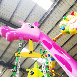 Chaise volante girafe pour enfants, 10 places, en fibre de verre, pour usage extérieur/intérieur, manège de fête foraine, prix usine, pour centre commercial - Product Image 3