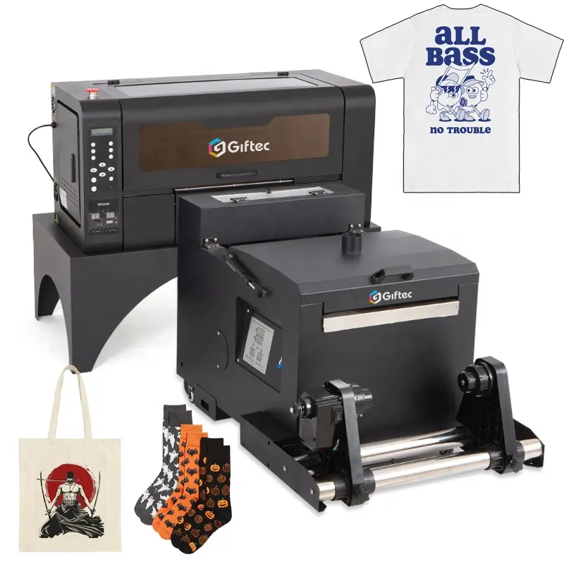 Giftec Venus-35f Printing Machine 30cm Small Direct to Film Dtf Printer Tshirt Cmyk Multicolor Inkjet Printers