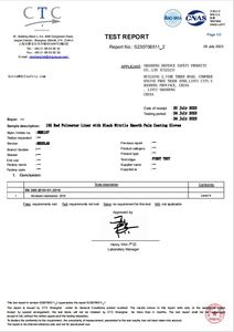 Utilisation de mécanicien de jardin industriel personnalisé <span class=keywords><strong>polyester</strong></span> nylon noir revêtement en mousse de nitrile gants de travail de sécurité de protection avec points en PVC - Product Image 3