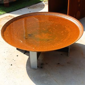 Quintal ambiente Corten fogo Bowl com Natural ferrugem cor água Bowl - Product Image 5