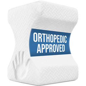 Oreiller orthopédique en mousse à mémoire de forme pour genoux arqués, soulagement des douleurs dorsales, oreiller concave pour dormir sur le côté - Product Image 1
