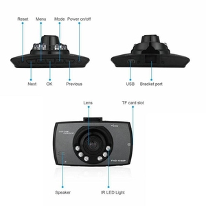 Hecho en fábrica 2,2 pulgadas 1080p Full HD Dashcam Registrador automático más vendido Grabadora de conducción Cámara de acción deportiva Idea de regalo barato - Product Image 4