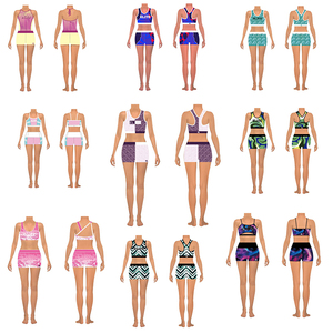 Cam thể thao mặc cho Câu lạc bộ khiêu vũ cô gái thể thao hàng đầu và ngắn trẻ em Activewear - Product Image 4