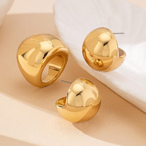 Nuevos pendientes redondos, conjunto de joyas de anillo, pendientes franceses para mujer - Product Image 3