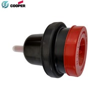Connecteur de transformateur Cooper 25 kV 200 A à isolation époxy, avec goujon fixe, rempli d'huile, pour poste de commutation monté sur socle