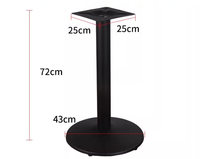 Support de pied de table en métal et fer Base de table ronde avec support de meubles de thé et de salle à manger pour sièges d'hôpital de parc de canapé