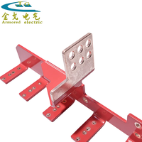 Barre omnibus en cuivre massif nickelé, revêtement époxy en poudre, connecteur à faible résistance pour transformateur de coffret basse tension