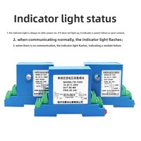 Transductor de Corriente y Voltaje CA Serie TEK de TAIHUA, Comunicación RS485, 100A 500V, Módulo de Adquisición de Parámetros Monofásico