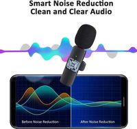 Microphone Lavalier numérique sans fil 2.4G Original nouvelle Version clair Original réduction du bruit du vent surveillance du retour de l'oreille
