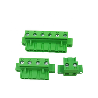 KF2EDGKM-7.62-5P Bornier enfichable femelle avec bride, 5 broches, pas de 7,62 mm, connecteur de câblage PCB à vis