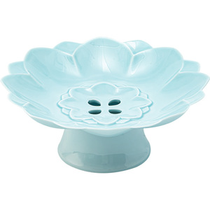 Guanlan <b>Ceramics</b> Flower Shape High Footed Fruit <b>Plate</b> Porcelain Tea Tray For Living Room Home Use Party Dessert Serving Dish - Product Image 5