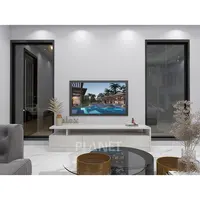 Sala de estar de esquina integrada, mueble de madera moderno de alto brillo para dormitorio, Unidad de TV