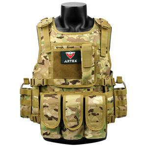 <b>Tactical</b> Airsoft <b>Vest</b> Adjustable Modular Paintball <b>Vest</b> Chaleco Tactico 600D Nylon MOLLE POUCHES Plate Carrier <b>Tactical</b> <b>Vest</b> - Product Image 1