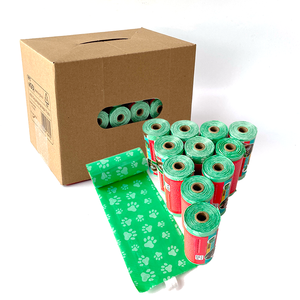 Impreso personalizado respetuoso con el medio ambiente biodegradable compostable desechable perfumado sin perfume perro mascota basura caca bolsas para perros - Product Image 6