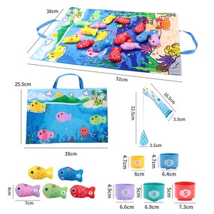 Ensemble <span class=keywords><strong>de</strong></span> jouets <span class=keywords><strong>de</strong></span> pêche en tissu, jeu <span class=keywords><strong>de</strong></span> pêche, jouets éducatifs pour bébés et enfants, <span class=keywords><strong>jouet</strong></span> d'apprentissage par tri, tapis <span class=keywords><strong>de</strong></span> jeu intérieur pour bébé - Product Image 3