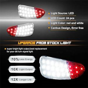 FetonAuto 2 Kleuren Ultra Heldere Kristal LED Deurpaneel Interieur Front Reflector Verlichting voor F150 Pickup F-250 2 Stuks/Set - Product Image 6