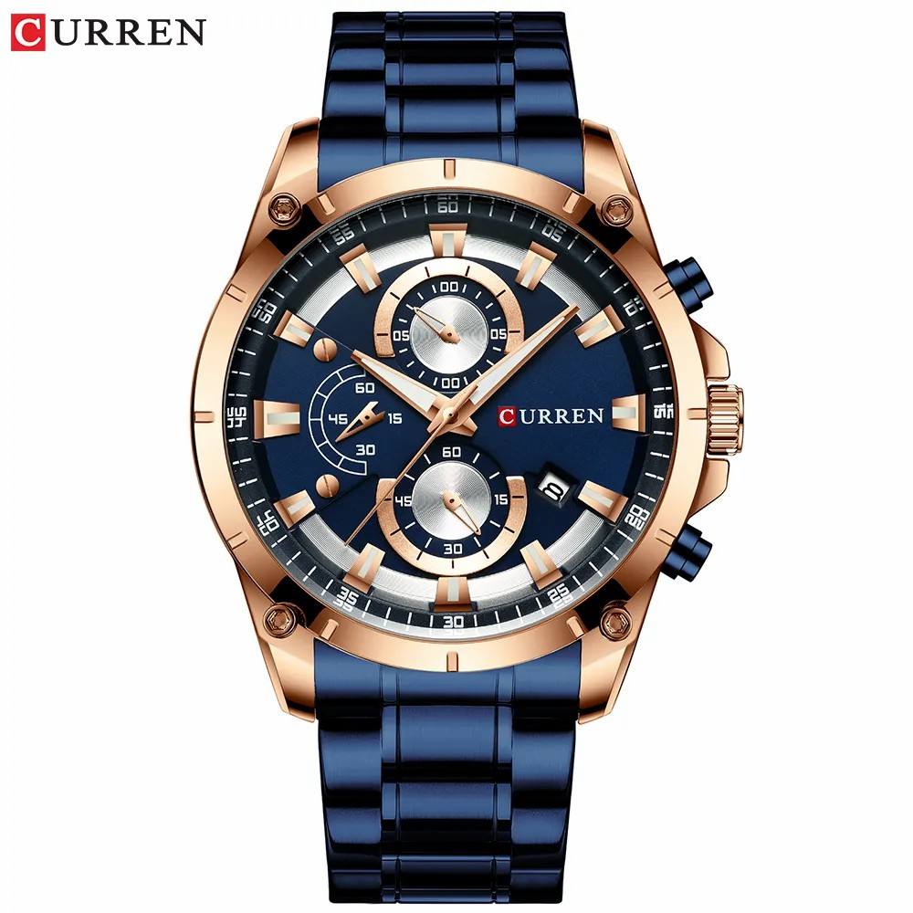 4 rose gold case blue dial