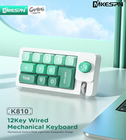Teclado Mecánico Portátil K810 con Joystick, Cableado USB Tipo-C, Teclas Intercambiables en Caliente, Retroiluminación RGB, Programable para Juegos