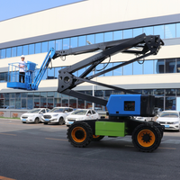 Nacelle élévatrice articulée mobile diesel/électrique de 8 m à bras télescopique autopropulsée pour travaux en hauteur