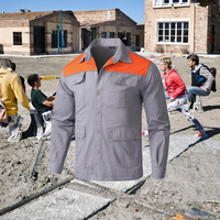 Combinaison de travail industrielle en coton à manches longues, tenue de travail respirante, vêtements de protection, uniforme d'usine, vêtements de travail de construction
