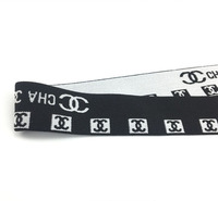 Ceinture élastique en caoutchouc colorée de haute qualité pour pantalons et jupes, accessoires de couture pour vêtements, motif lettres mode
