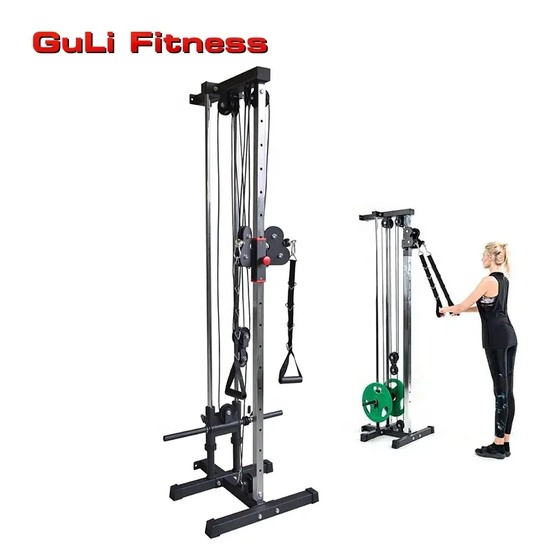 Home Gym Apparatuur Muur Mount Dual Kabel Station Met Verstelbare Katrolsysteem Kabel Crossover Machine Kabel Katroltoren