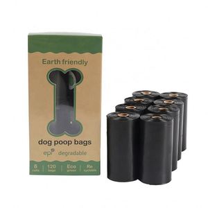 Custom Eco-Friendly Waterproof Biodegradable and <b>Compostable</b> Dog Poop Bags 8 Rolls - Product Image 1