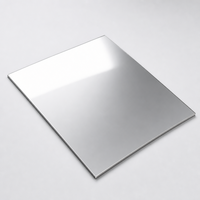 Feuilles de miroir en acrylique PMMA auto-adhésives modernes de haute qualité, résistantes aux UV, 6 mm, design flexible sans cadre, découpe sur mesure