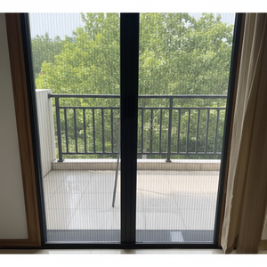 Mosquitera Plegable de Fibra de Vidrio con Marco de Aluminio, Moustiquaire Retráctil sin Rieles, Pantalla Antimosquitos Deslizante <span class=keywords><strong>para</strong></span> Puerta - Product Image 4