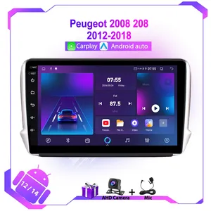 Peugeot 2008 için <span class=keywords><strong>Android</strong></span> 12 GPS araba radyo 208 serisi 2012-2018 Autoraido Stereo navigasyon GPS multimedya Video Carplay DVD - Product Image 2