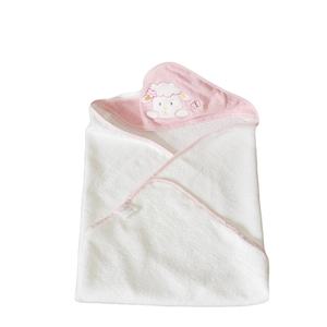 Toalla de rizo de algodón 100% tejida Lisa bordado de colores personalizado Toalla de baño para niños Poncho Toalla de bebé con capucha Animal - Product Image 3