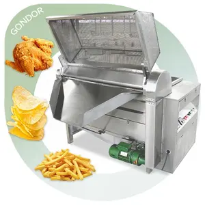 Water Plantain Chip Automatic Fryer Gari Cassava Falafel Garri Fry Machine Freidora Industry a Gas