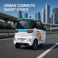 Voiture électrique élégante à 3 roues, carrosserie fermée, petit véhicule de transport de passagers, véhicule électrique à faible vitesse (NEV) pour les trajets familiaux courts