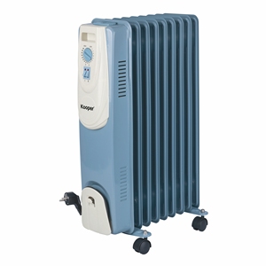 RADIATORE A OLIO BLU E AVORIO 9 ELEMENTI 2000 W - Product Image 1