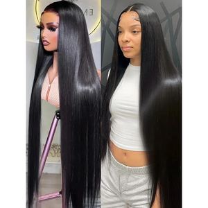 Perruques en cheveux humains 100% bruts vietnamiens à double tirage de 30 pouces pour perruque droite en os de couleur marron ombre du vendeur - Product Image 1