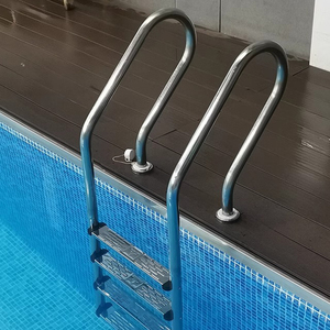 <span class=keywords><strong>Scala</strong></span> per Piscina in Acciaio Inox 304 a 2-5 Gradini, Antiscivolo, Tipo Ancoraggio a Parete per Piscine Interrate con Bordo a Sfioro - Product Image 6