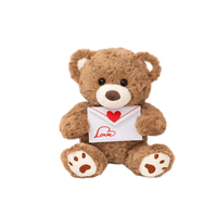Peluche chien ours Babytop Love Confession avec enveloppe en forme de cœur, super douce, rembourrée en coton PP, mignonne, pour la Saint-Valentin
