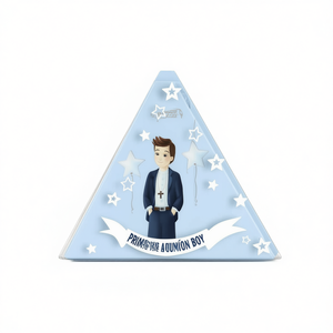 Party Love Hucha Triangular Communion Garçon 19.8x19.8x5cm 2 Pièces Sac - Product Image 2